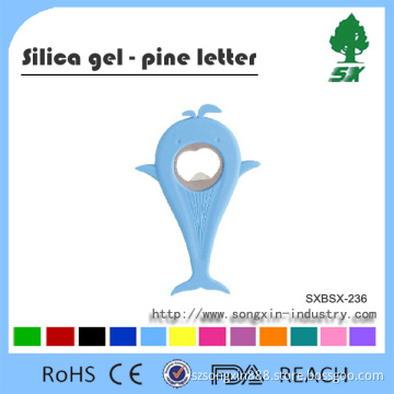 Silicone Dolphin Shape Bottle Opener With Megnet